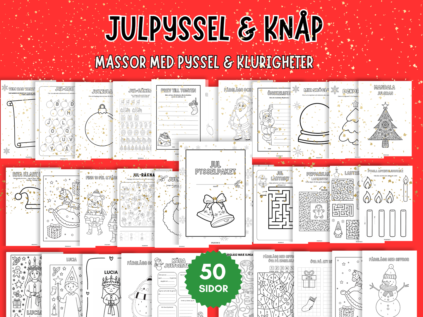 Stora julpysselpaketet - 50 sidor!