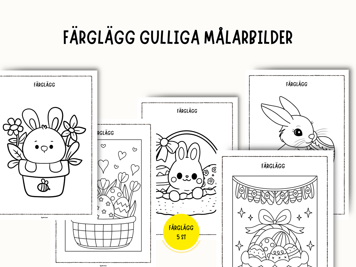 Mysiga & gulliga målarbilder