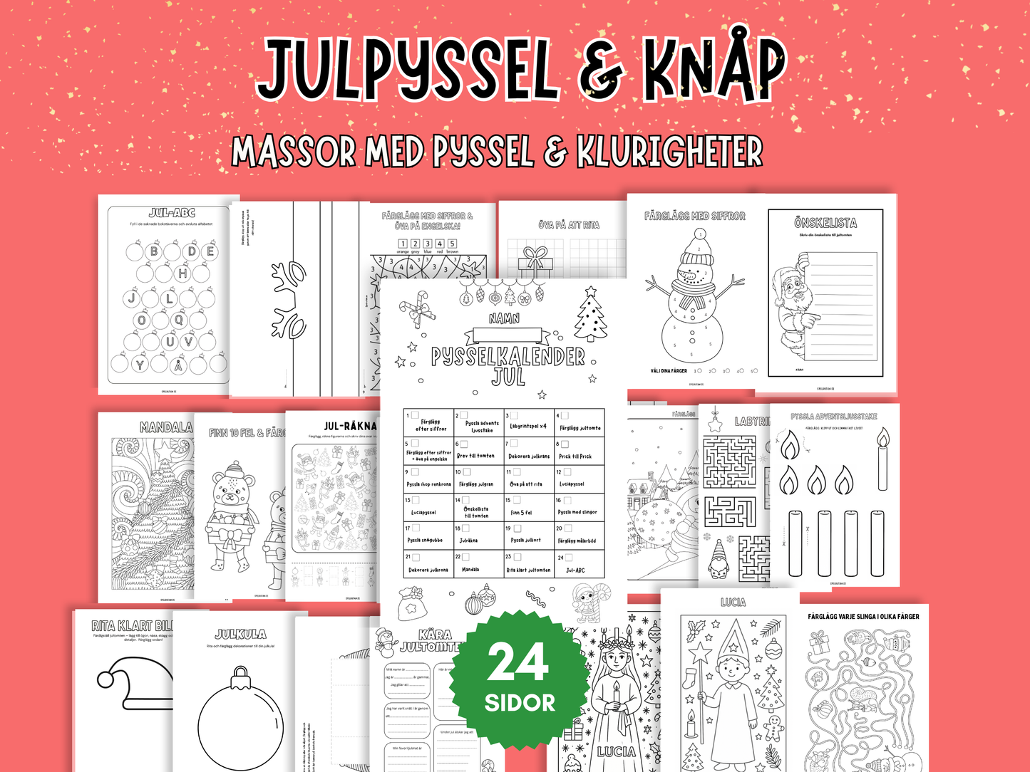 Stora julkalendern - 24 sidor!