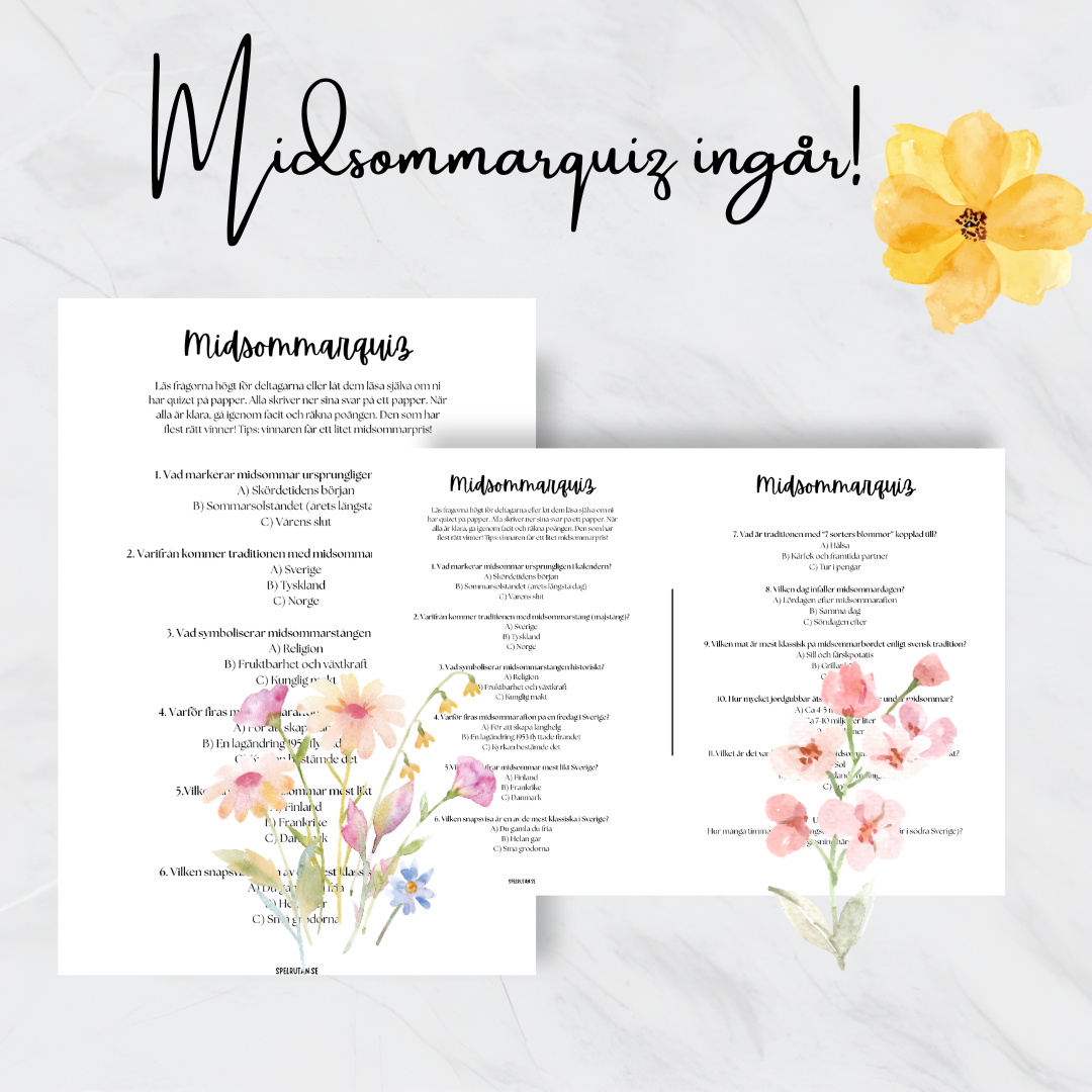 Festlekar till Midsommar