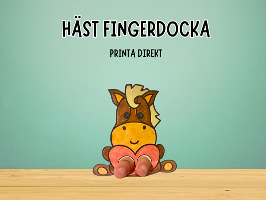 Häst Fingerdocka