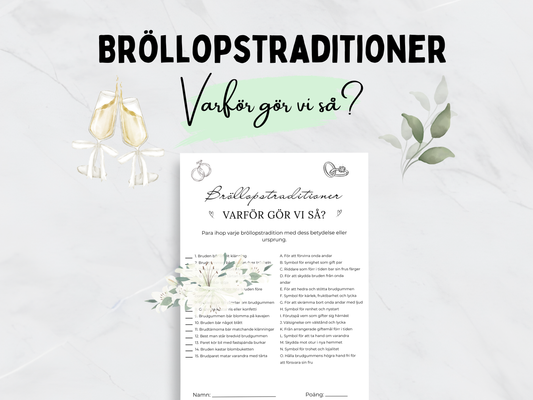 Bröllopstraditioner - Varför gör vi så?