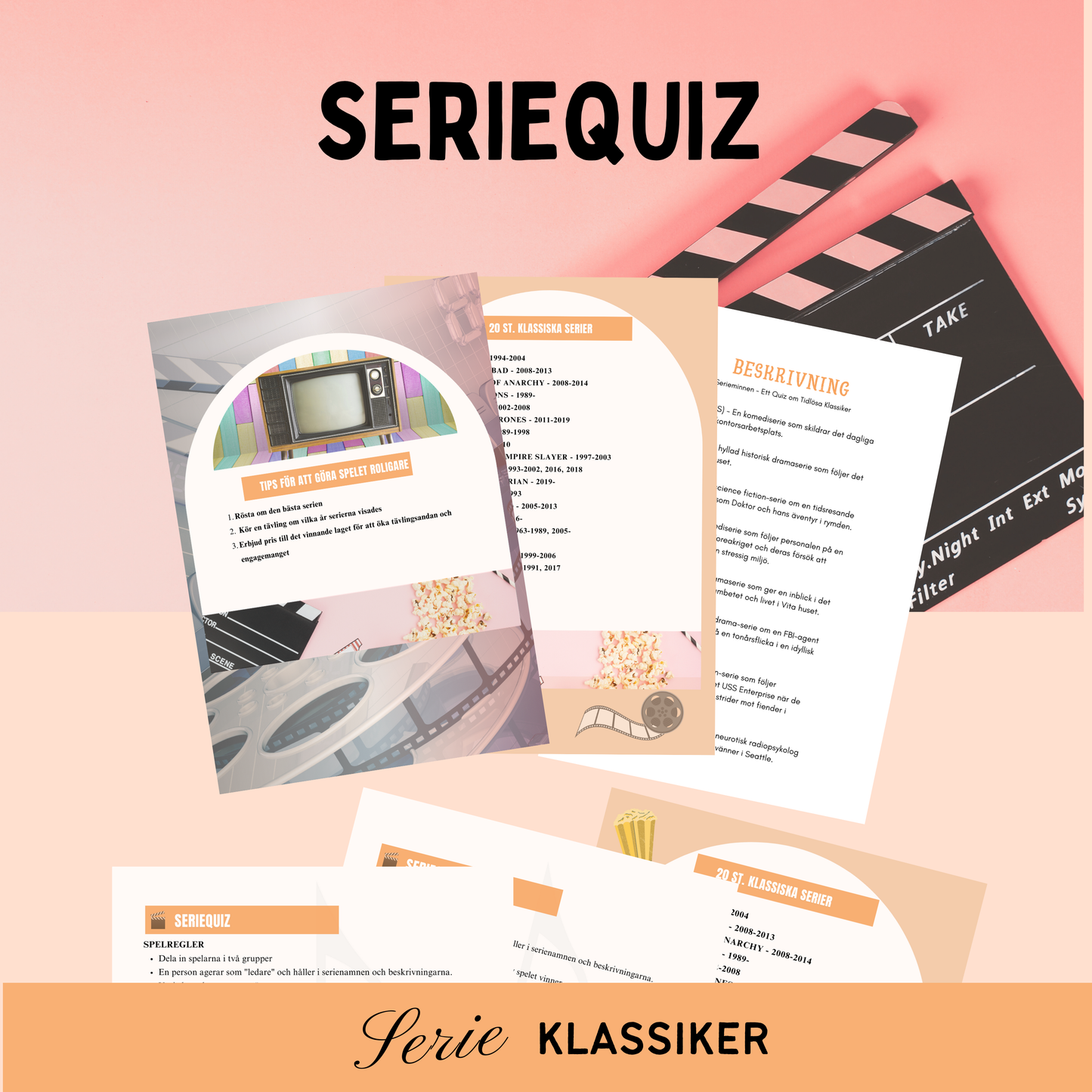 TV-seriequiz - 20 Klassiska Serier