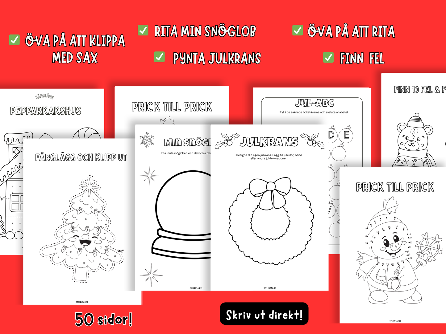 Stora julpysselpaketet - 50 sidor!