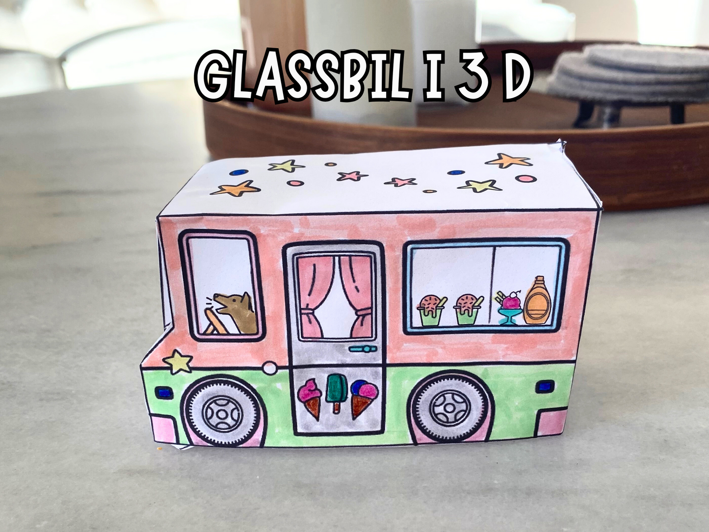Glassbil i 3D