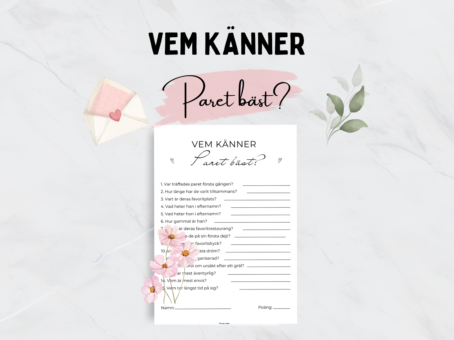 Vem känner paret bäst?