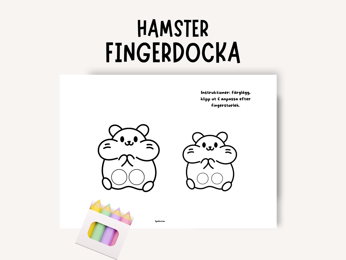 Hamster Fingerdocka