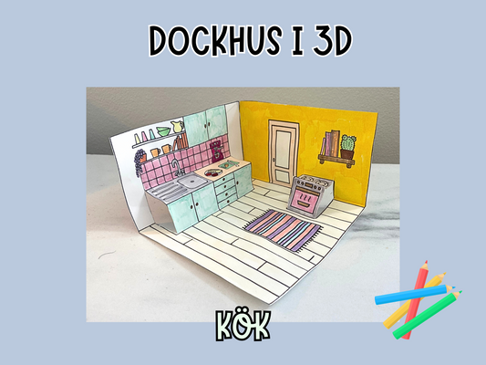 Dockhus i 3D - Kök