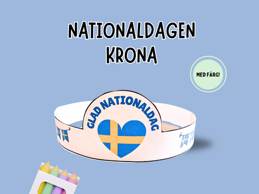 Pysselkrona Nationaldagen -Färg