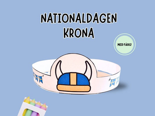 Pysselkrona Nationaldagen -Färg
