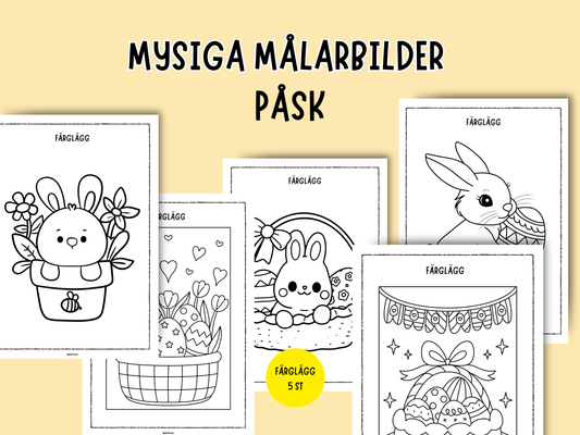 Mysiga & gulliga målarbilder