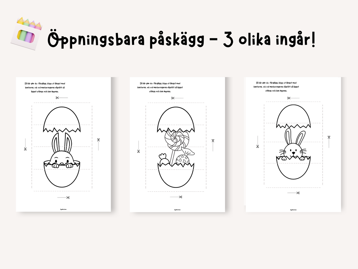 Öppningsbara påskägg