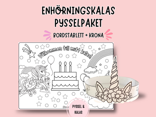 Enhörningskalas Pysselpaket