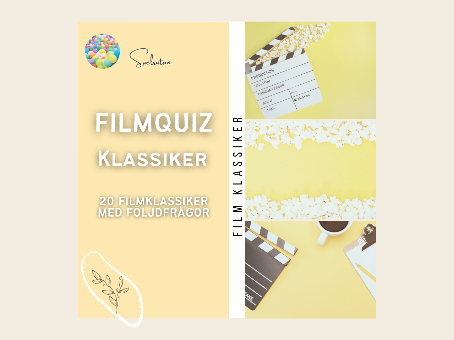 Filmquiz - 20 Klassiska filmer