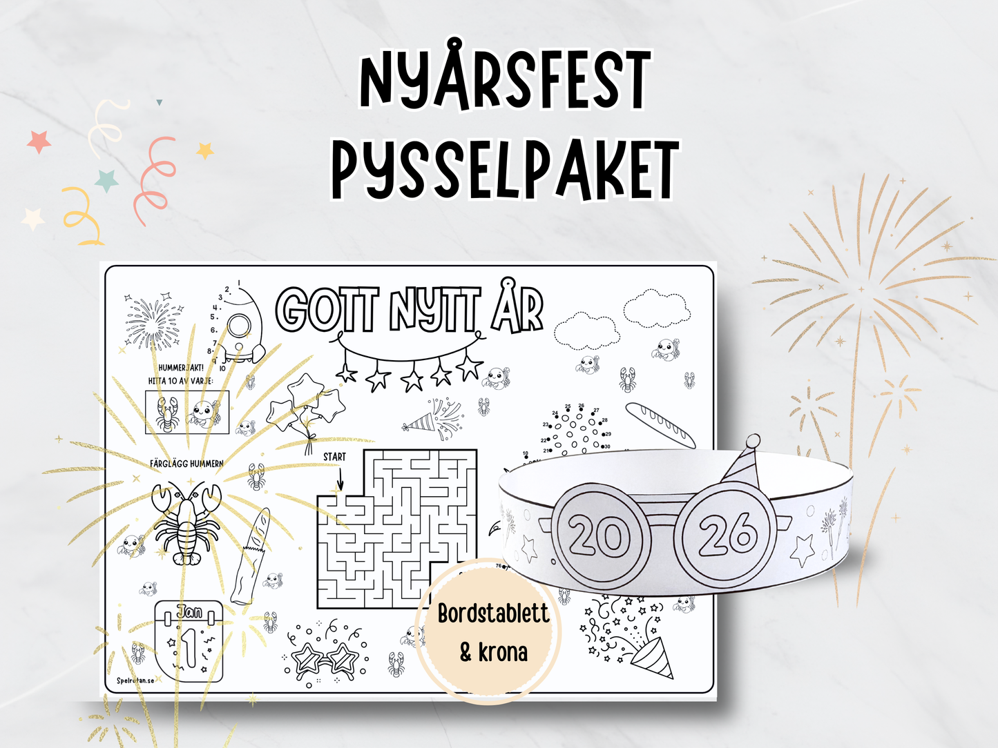 Pysselpaket till nyårsfesten