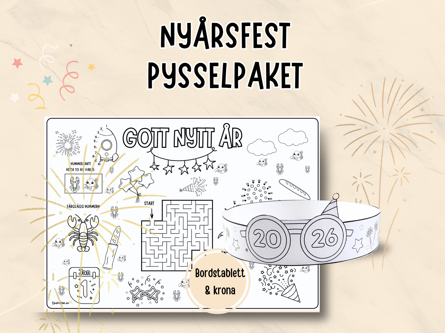 Pysselpaket till nyårsfesten