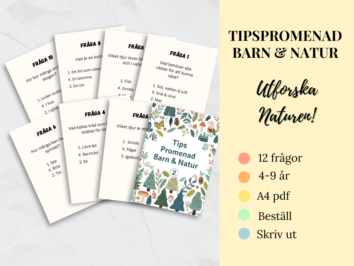 Tipspromenad Barn & Natur 2 - lär känna naturen!
