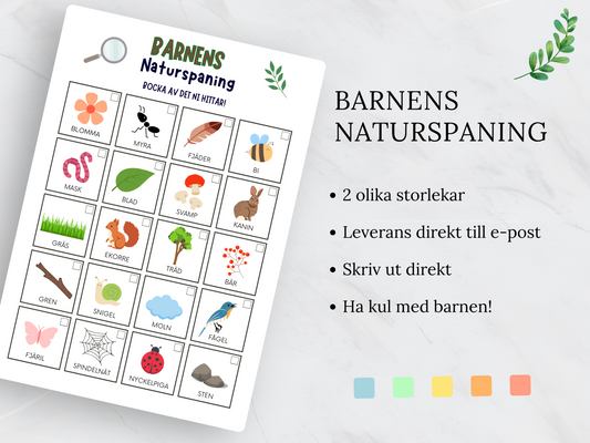 Barnens Naturspaning - Upptäck naturen!