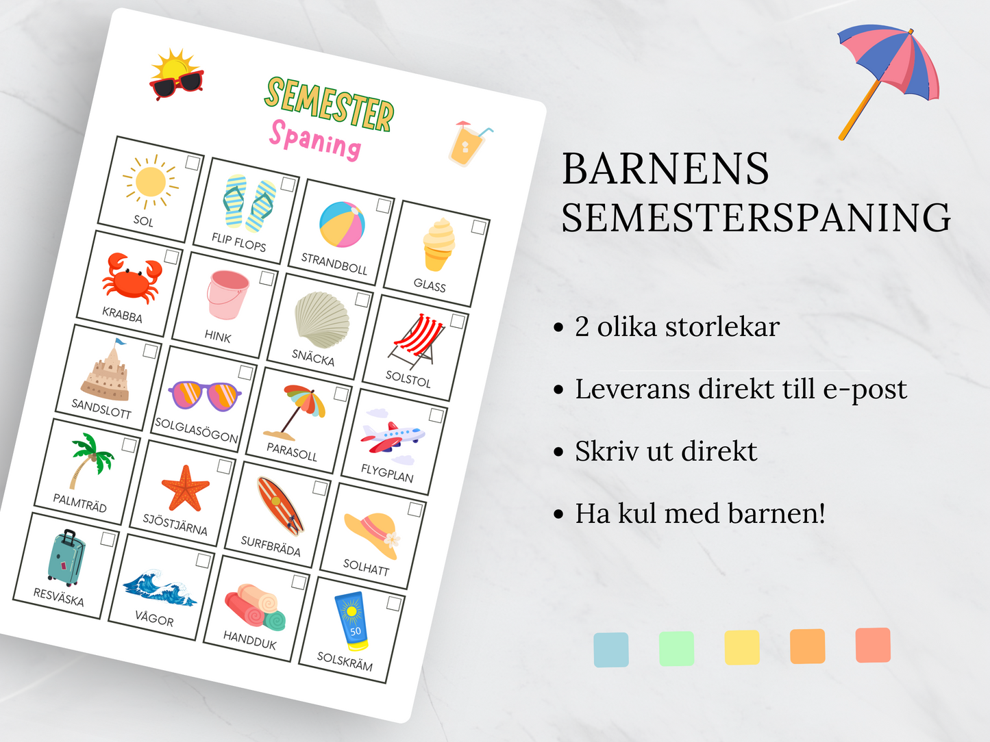 Barnens Semesterspaning - Gör semestern extra rolig!