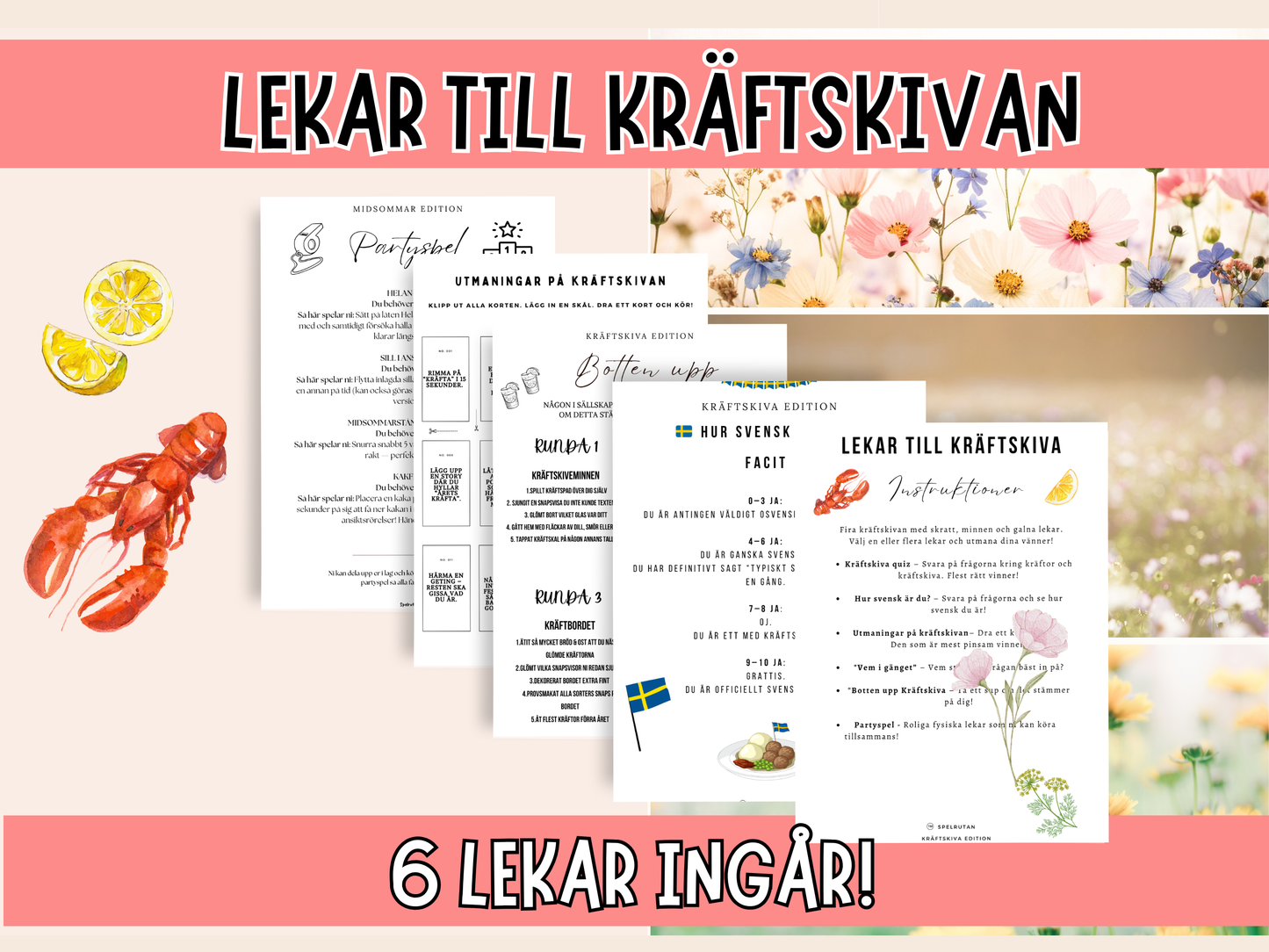 Festlekar till Kräftskivan