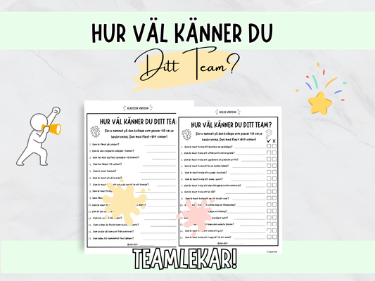 Det ultimata teamspelet – Perfekt för kick-off!