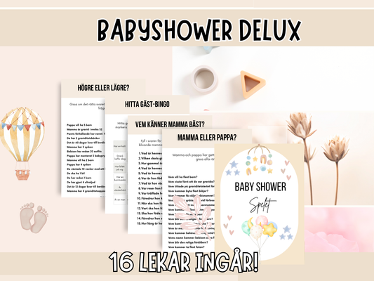 Baby Shower Delux Spelet