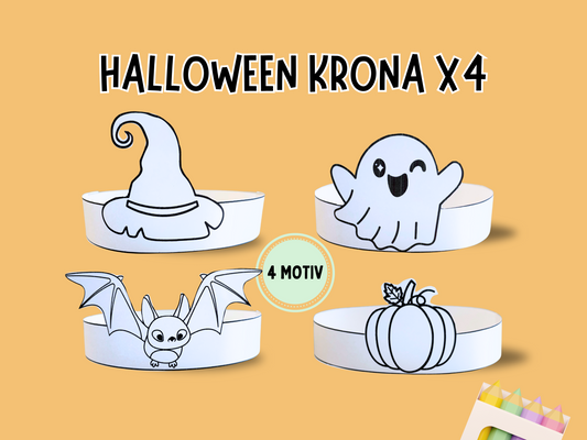 Halloween Kronor x4