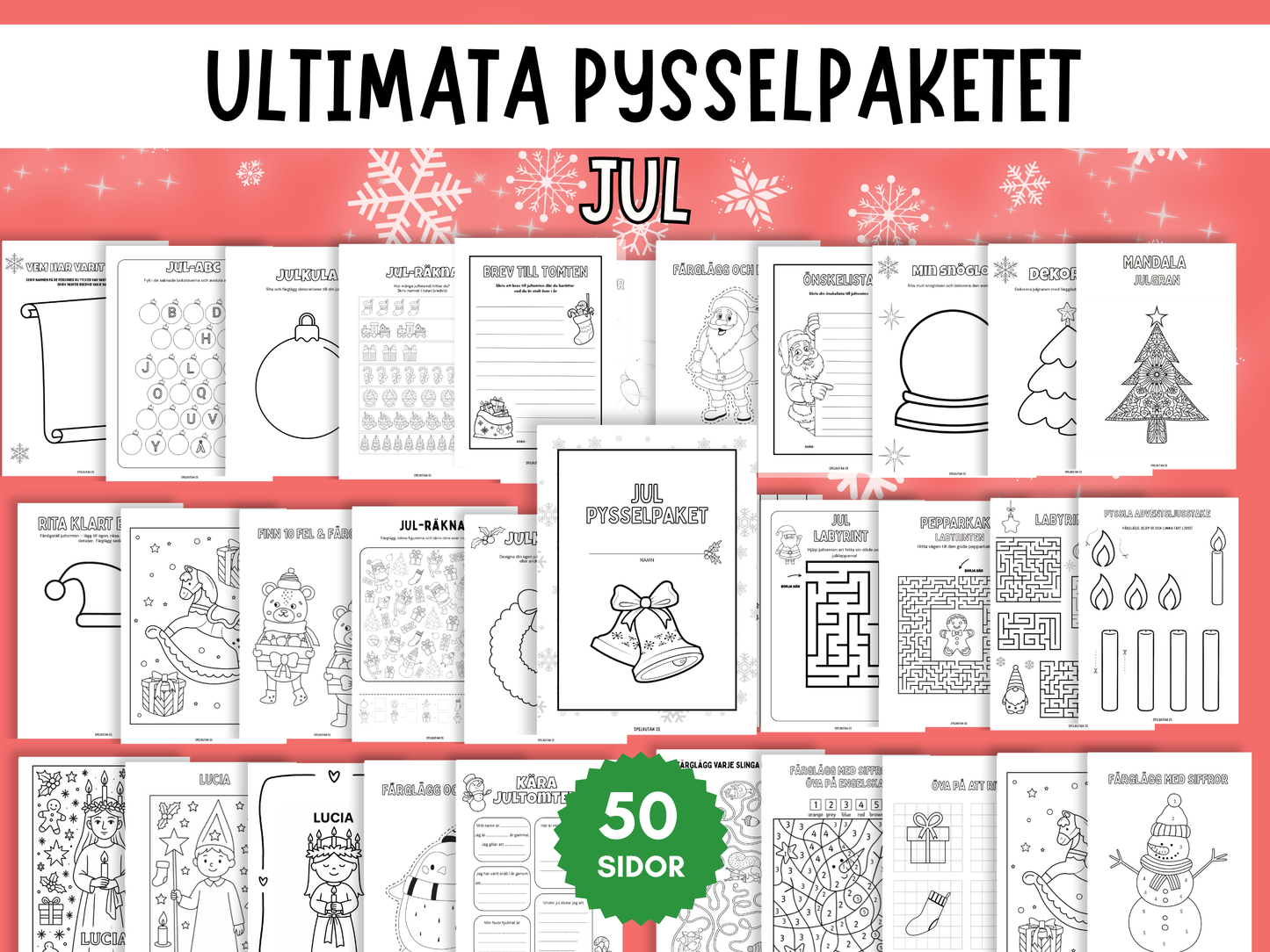 Ultimata julpysselpaketet - 50 sidor!
