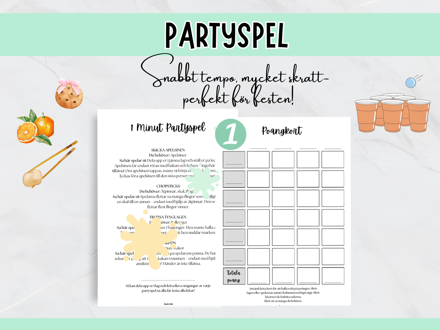 Partyspel 1 - En minut av ren galenskap- utmana kompisarna!