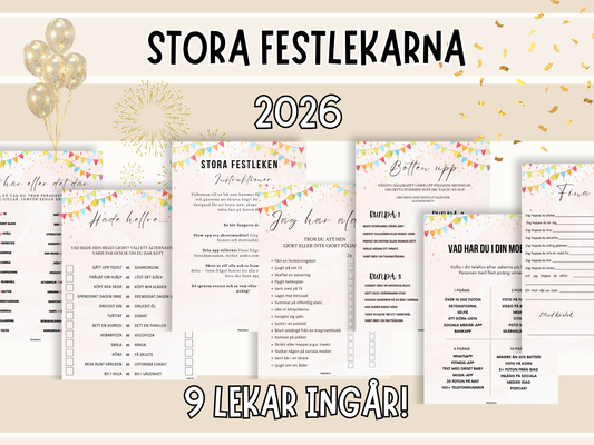 Stora Festlekpaketet - 9 sidor!