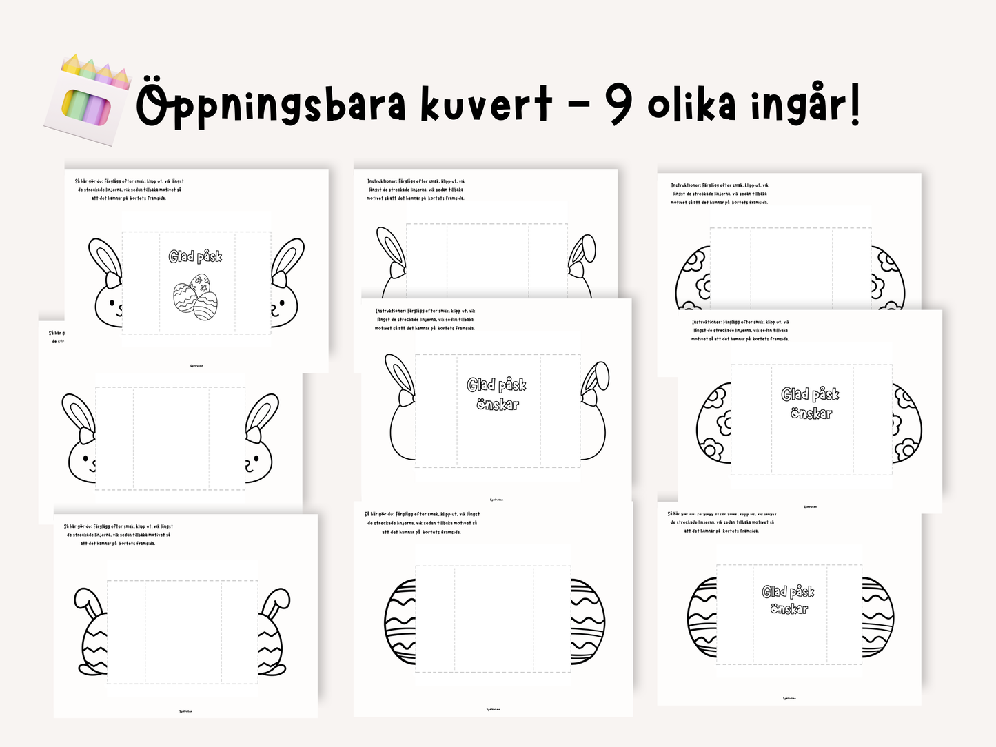 Öppningsbara påskkort
