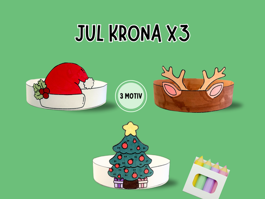 Julkronor x 3