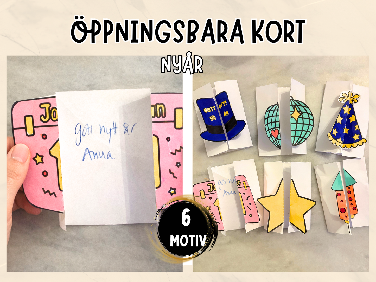 Öppningsbara kort nyår