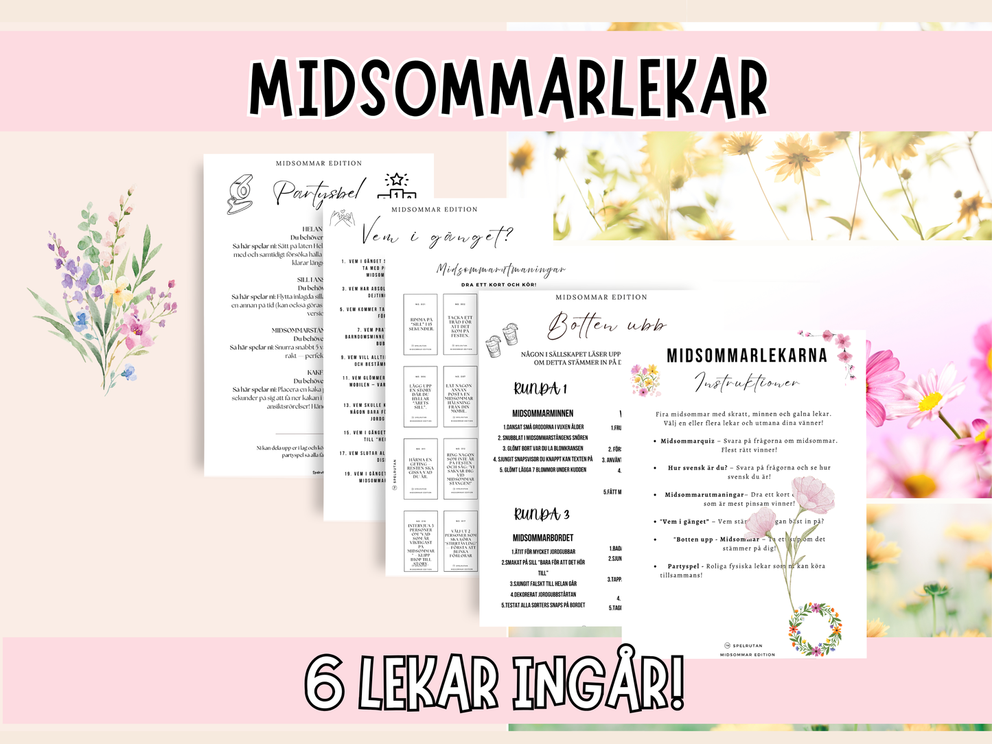 Festlekar till Midsommar