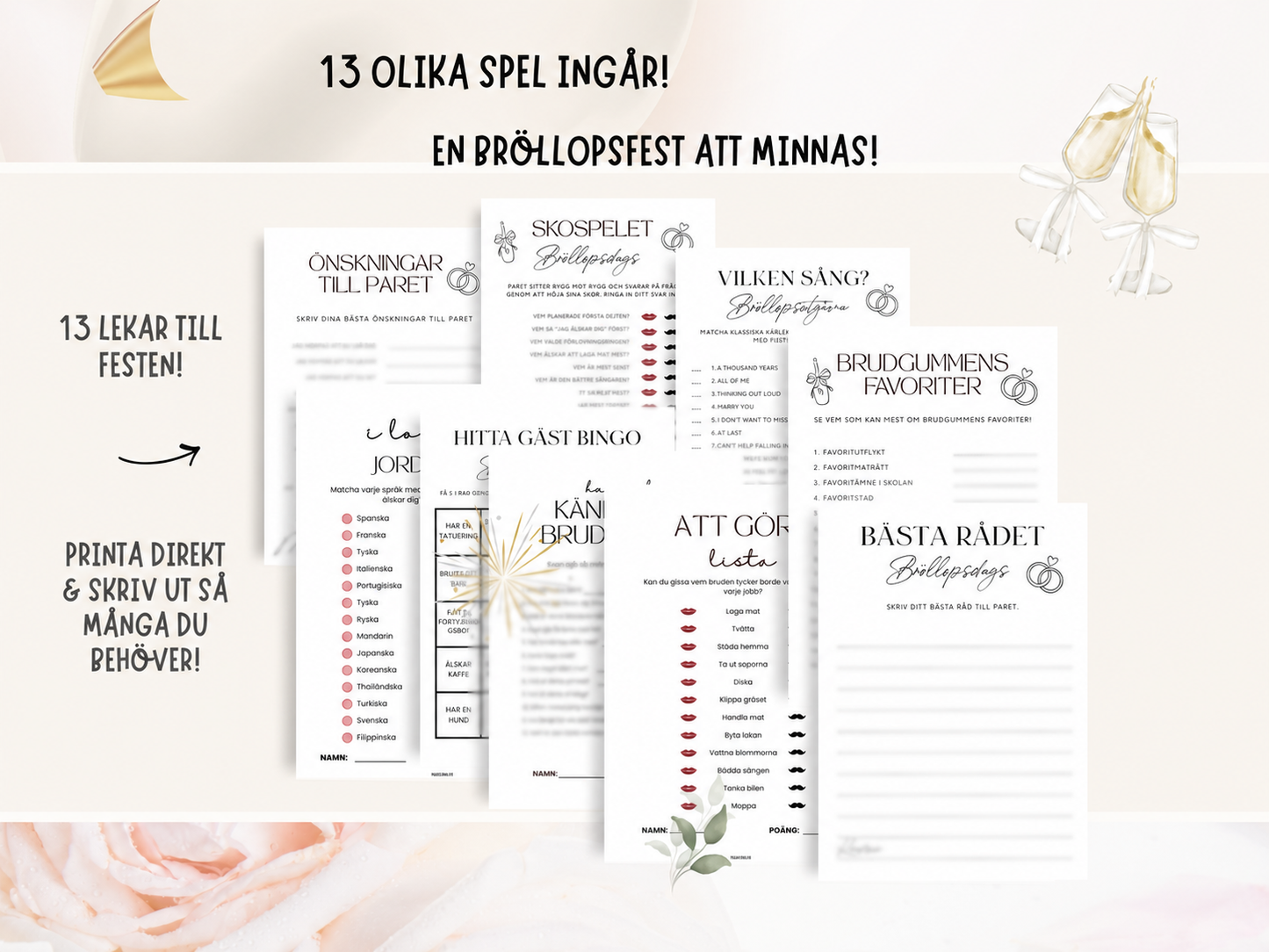 Bröllopslekar - Stora paketet
