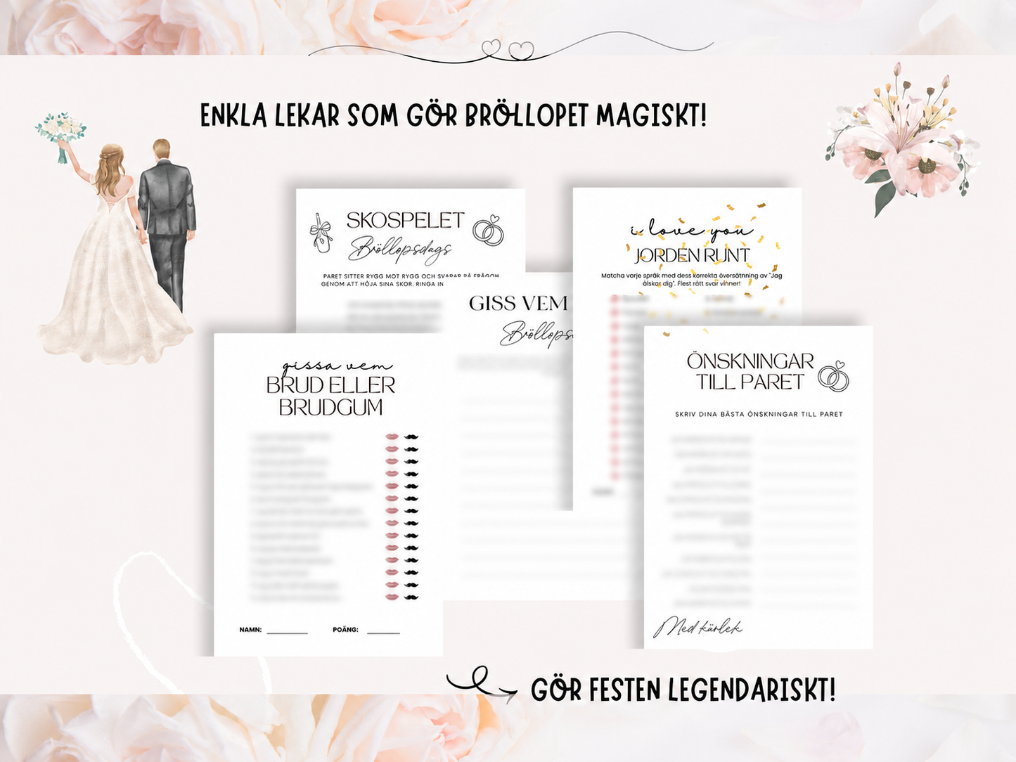 Bröllopslekar - Stora paketet