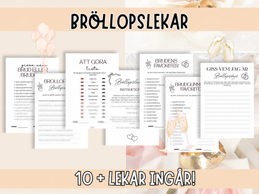 Bröllopslekar - Stora paketet