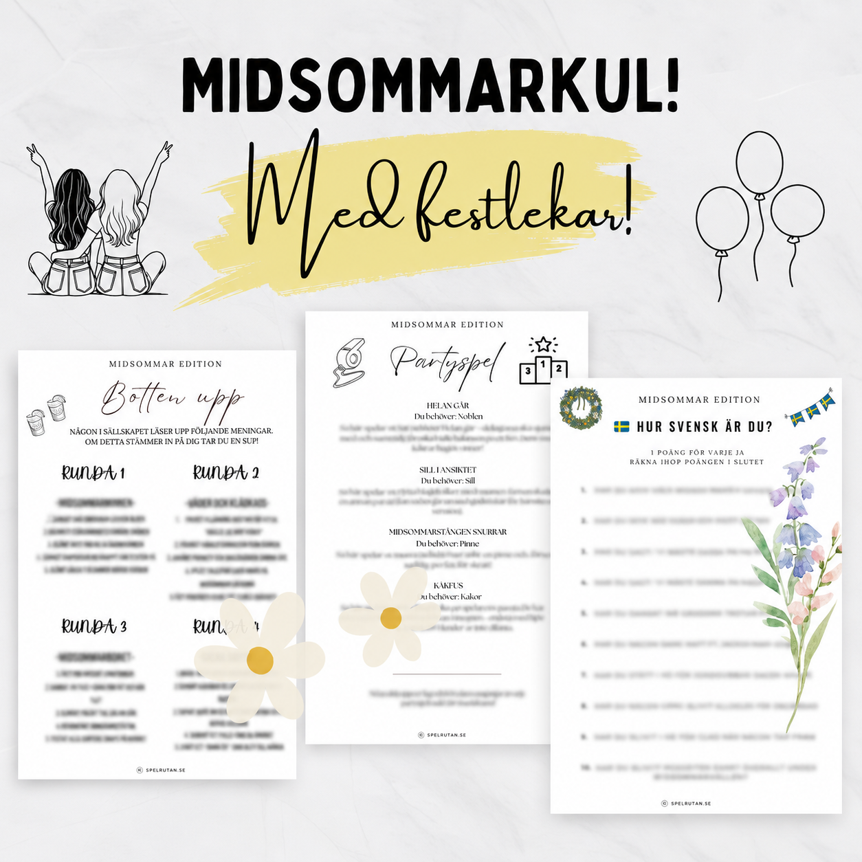 Festlekar till Midsommar