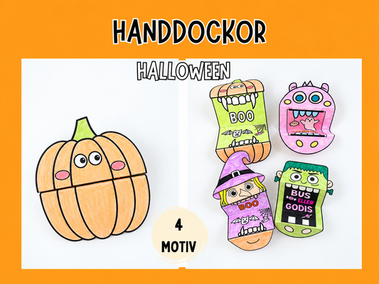 Handdockor Halloween