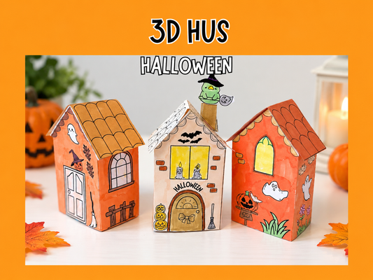 Halloweenhus i 3D