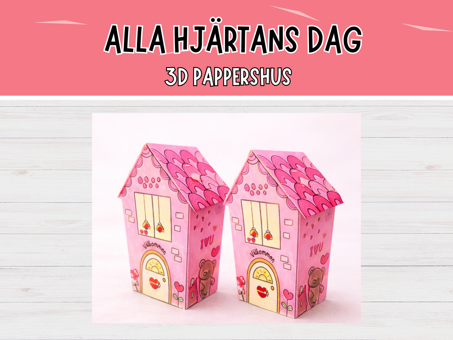 Alla hjärtans dag dockhus 3D