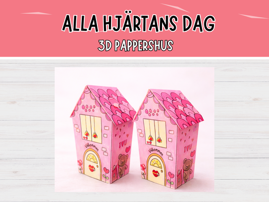 Alla hjärtans dag dockhus 3D