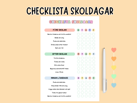 Checklista Skoldagar