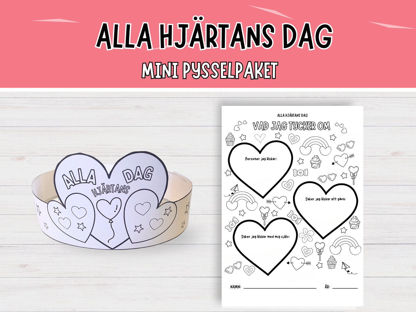Alla hjärtans dag Mini Pysselpaket