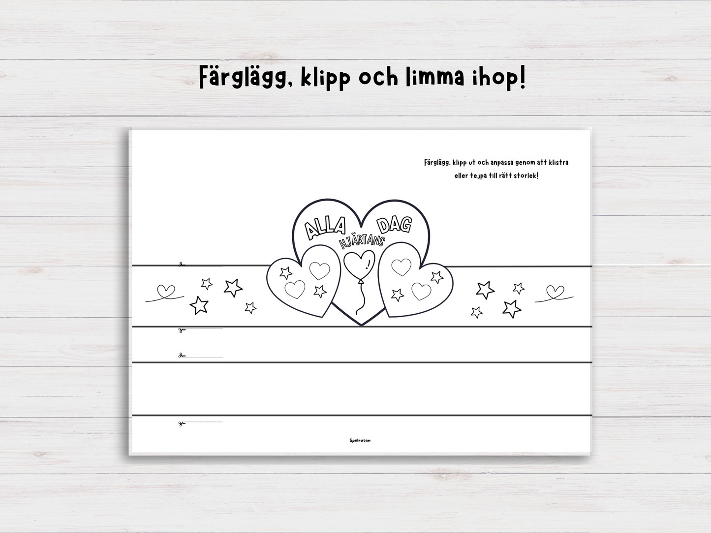 Alla hjärtans dag pysselkrona