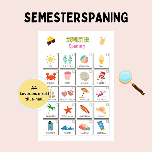 Barnens Semesterspaning - Gör semestern extra rolig!