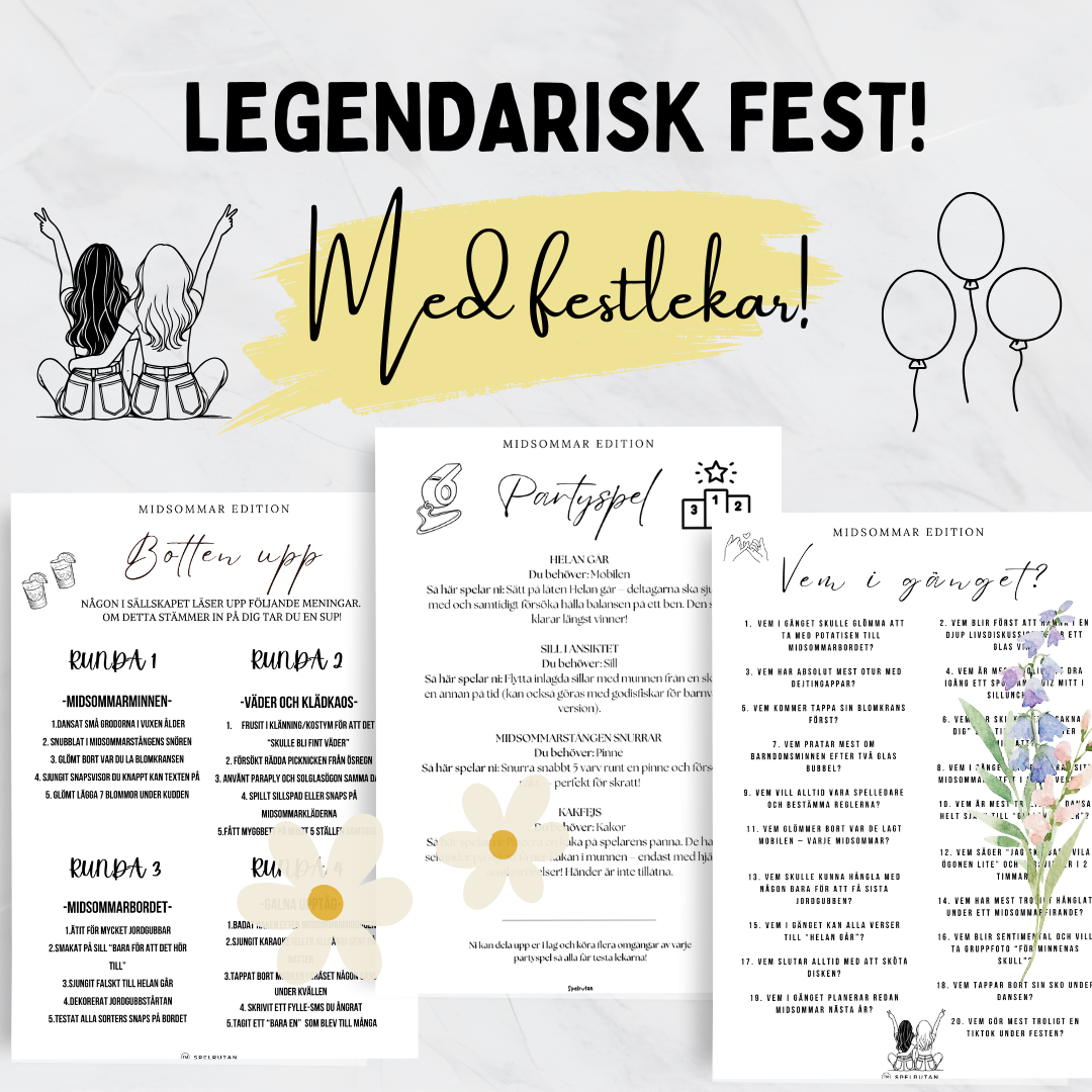 Festlekar till Midsommar