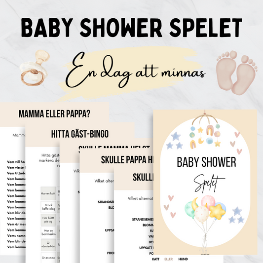 Baby Shower Delux Spelet